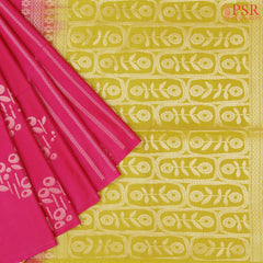 Dark Pink Soft Art Silk Saree