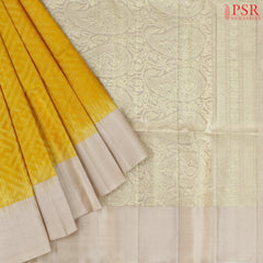 Amber Yellow Soft Silk Saree