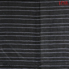 Charcoal Grey Linen Saree