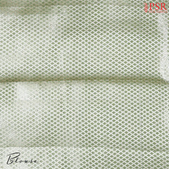 Asparagus Green Banaras Tussar Silk Saree
