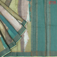 Sage Green Munga Silk Saree