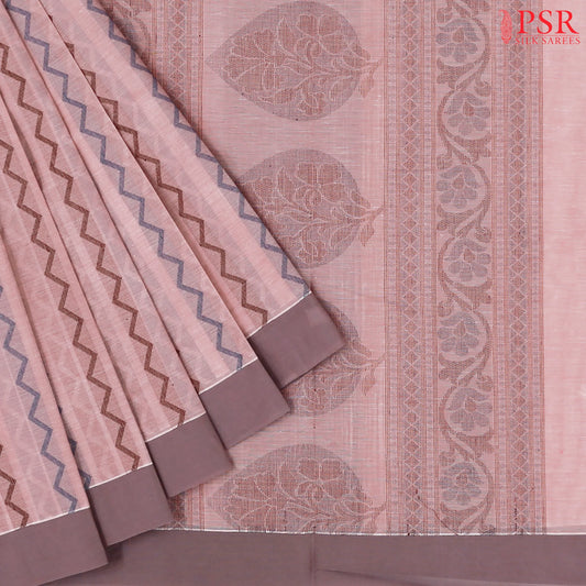 Primrose Pink Kovai Cotton Saree