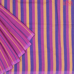 Magenta Purple Mangalagiri Cotton Saree