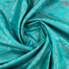 Azure Cyan Soft Silk Saree