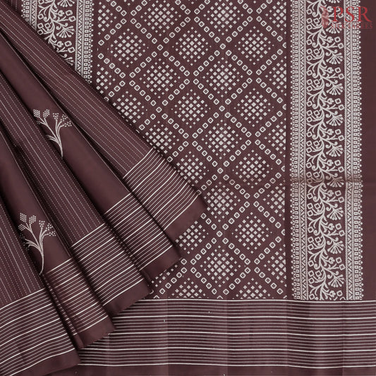 Brown Soft Silk Saree