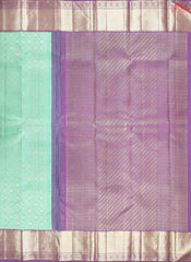 Mint Green Kanchipuram Jacquard Silk Saree