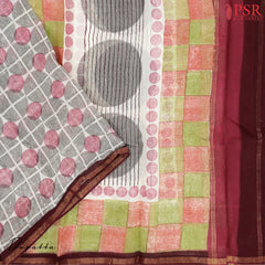 Redwood Brown Cotton Dress Material