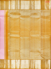 Carnation Pink Kanchipuram Tissue Silk Saree