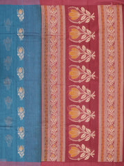 Cerulean Blue Kovai Cotton Saree