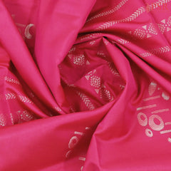 Dark Pink Soft Art Silk Saree