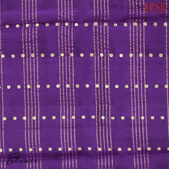 Violet Banaras Silk Saree
