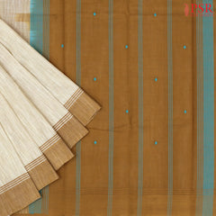 Beige Kanchi Cotton Saree