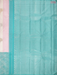 Off White Kanchipuram Silk Saree