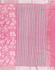 Light Pink Chanderi Silk Cotton Saree