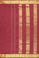 Maroon Nine Yards Half Fine Silk Saree