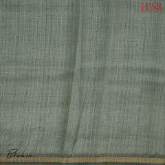 Dusty Teal Organza Saree