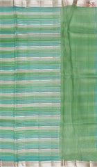 Green & Teal Banaras Kora Organza Saree