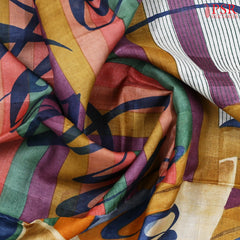 Multicolor Kadhi Tussar Silk Saree