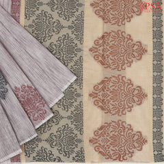 Dusty Mauve Kovai Cotton Saree