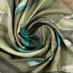Sage Green Munga Silk Saree