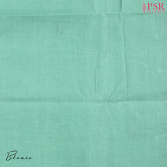 Aqua Pearl Bengal Cotton Saree