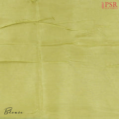 Dark Green Tassar Georgette Saree