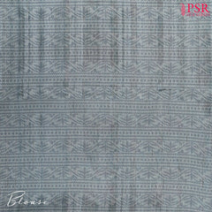 Pewter Grey Semi Tussar Saree