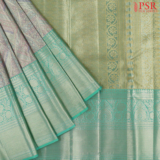 Multicolor Kanchipuram Tissue Silk Saree
