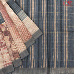 Multicolor Grey Kadhi Tussar Silk Saree