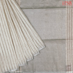 Light Beige Linen Saree