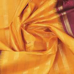 Mustard Yellow Kanchipuram Silk Saree