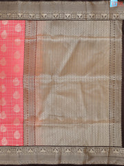 Coral Pink Soft Art Silk Saree