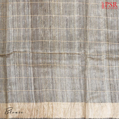 Maroon Ghicha Kadhi Tussar Silk Saree