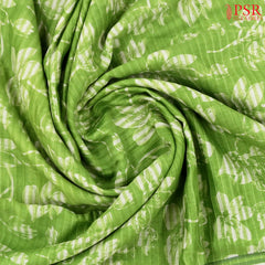 Light Green Chanderi Silk Cotton Saree