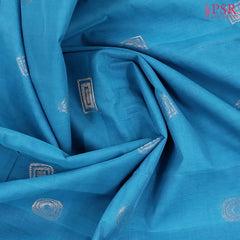 Cerulean Blue Kovai Cotton Saree