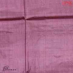 Turquoise Grey Banaras Tussar Silk Saree