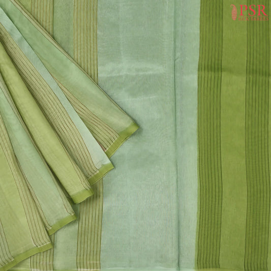 Light Green Semi Chiniya Saree