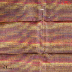 Light Mustard Brown Kadhi Tussar Silk Saree