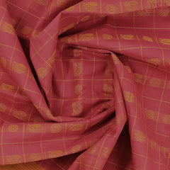 Dark Red Kanchi Cotton Saree