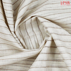 Light Beige Linen Saree