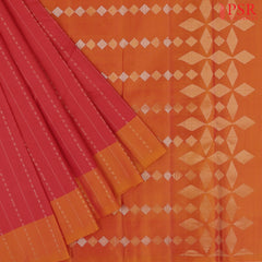 Red Soft Silk Mix Saree