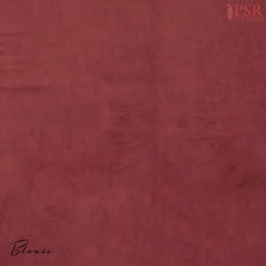 Maroon Crape Silk Saree