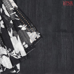 Black Kadhi Tussar Silk Saree