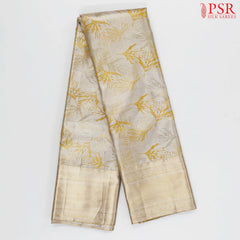 Silver Kanchipuram Tissue Silk Saree