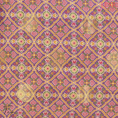 Amethyst Purple Soft Patola Semi Silk Dress Material