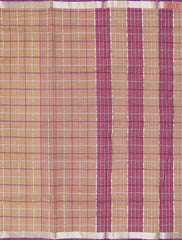 Tan Mangalagiri Cotton Saree