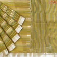 Olives Banaras Kora Organza Saree
