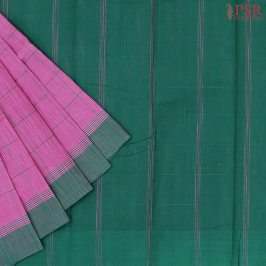 Wild Orchid Pink Kanchi Cotton Saree