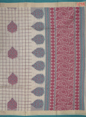 Beige Kovai Cotton Saree