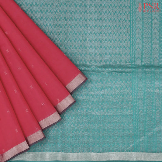 Pink Silk Cotton Saree